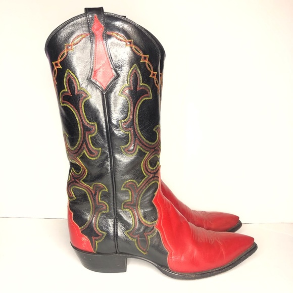 Thieves of Market Other - Thieves of Market Black and Red Cowboy Boots